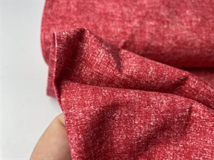 Patchwork stof - meleret udtryk i lys berry red